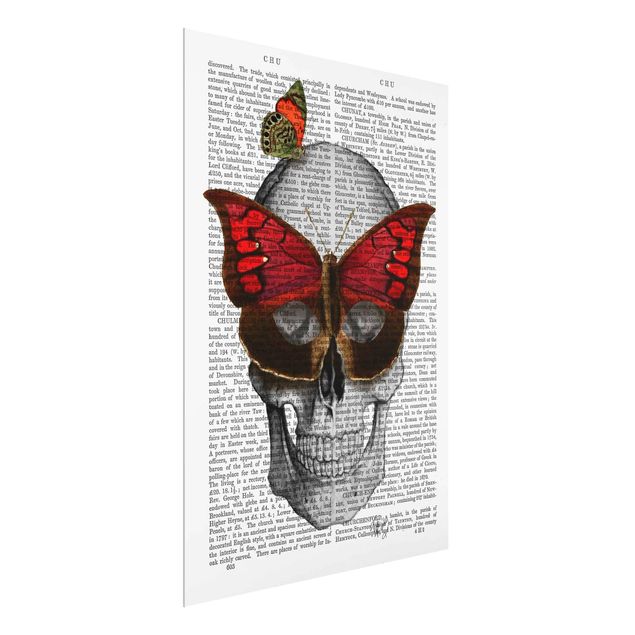 Glastavlor djur Scary Reading - Butterfly Mask