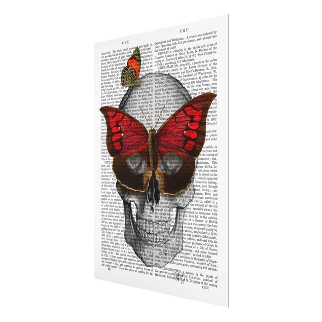 Tavlor röd Scary Reading - Butterfly Mask