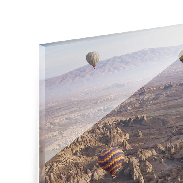 Glas Magnettavla Hot Air Balloons Over Anatolia
