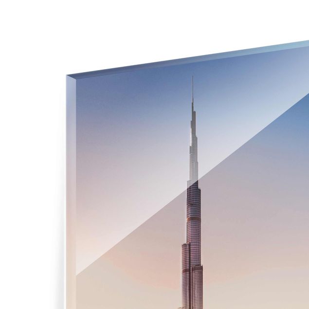 Glas Magnetboard Heavenly Dubai Skyline
