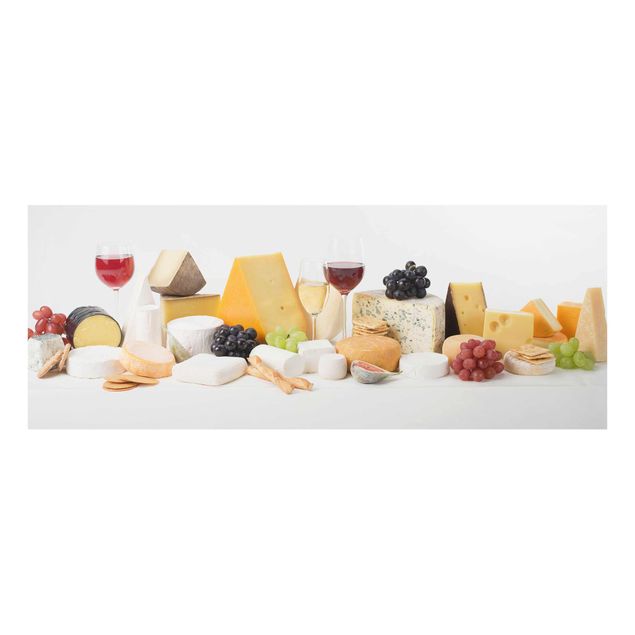 Glas Magnetboard Cheese Varieties