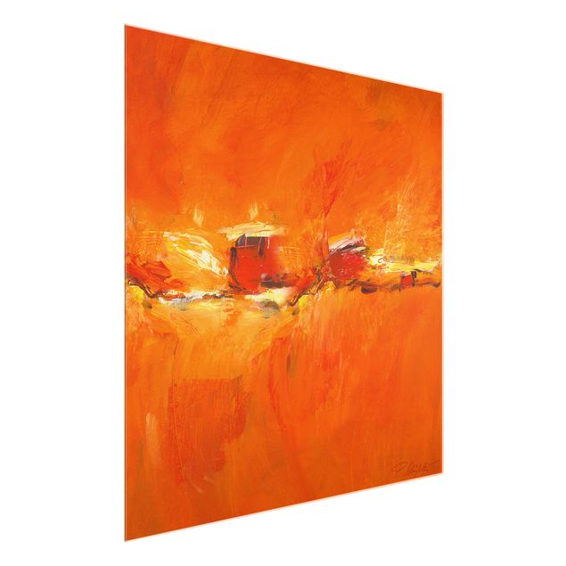 Tavlor abstrakt Petra Schüßler - Composition In Orange