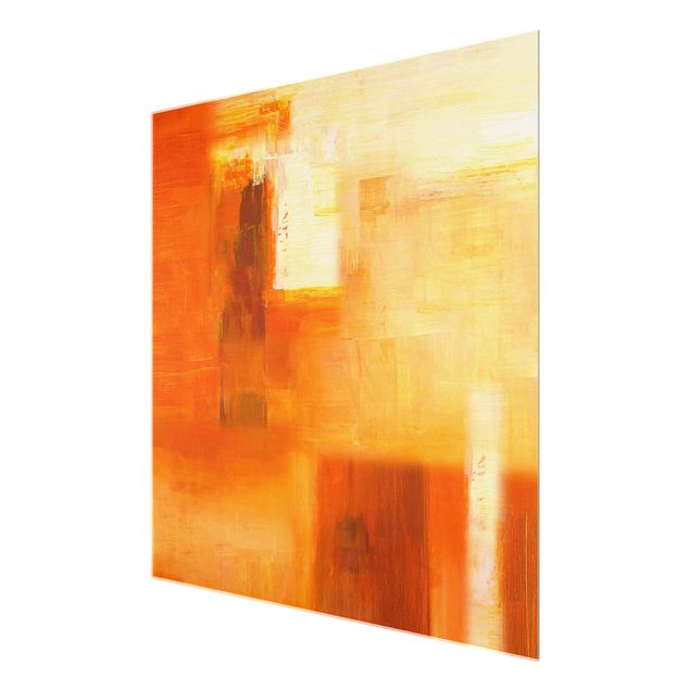 Tavlor orange Petra Schüßler - Composition In Orange And Brown 02