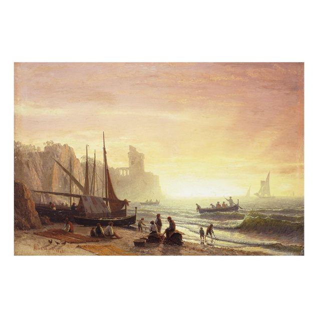 Konststilar Albert Bierstadt - The Fishing Fleet