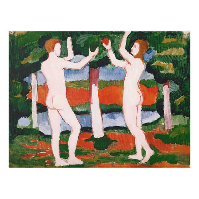 Tavlor konstutskrifter August Macke - Adam And Eve