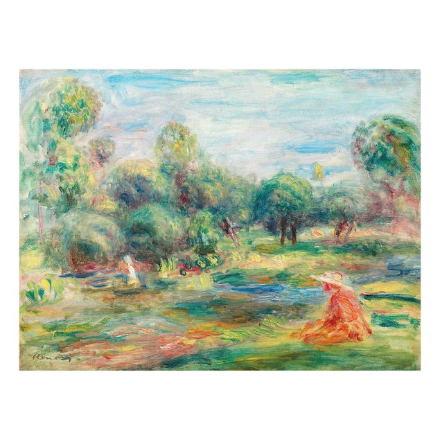 Tavlor träd Auguste Renoir - Landscape At Cagnes