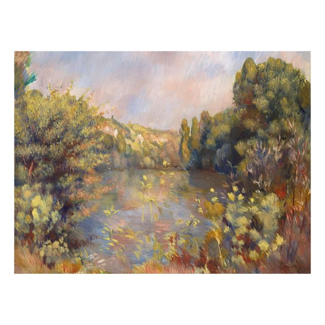 Tavlor träd Auguste Renoir - Lakeside Landscape