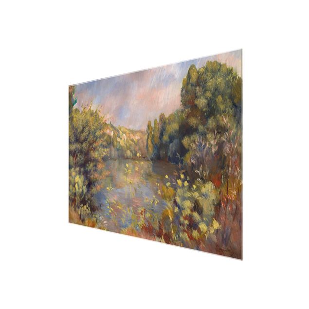 Glastavlor landskap Auguste Renoir - Landscape With Figures