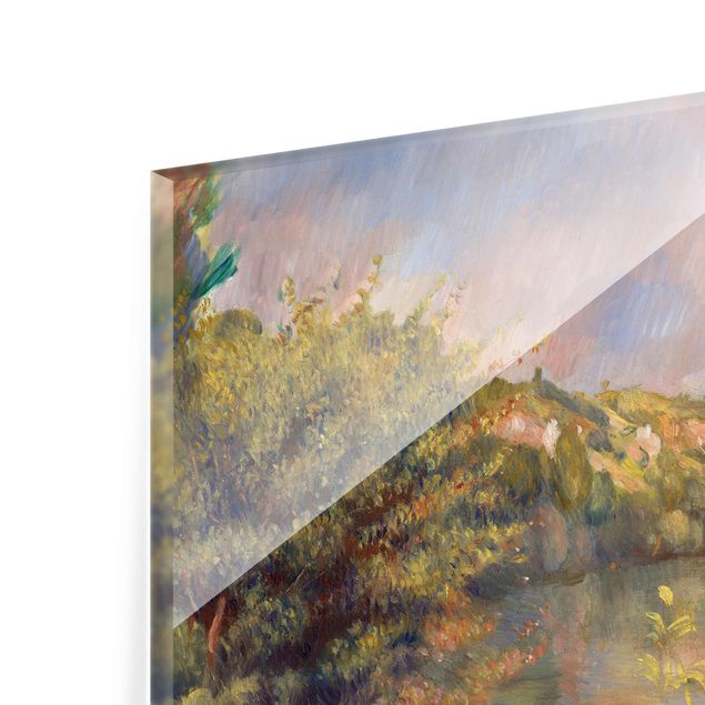 Glastavlor landskap Auguste Renoir - Lakeside Landscape