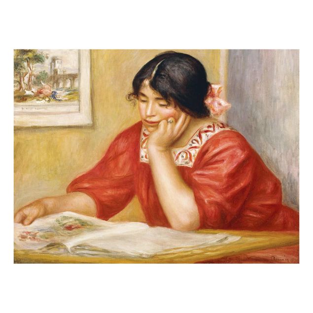Tavlor konstutskrifter Auguste Renoir - Leontine Reading