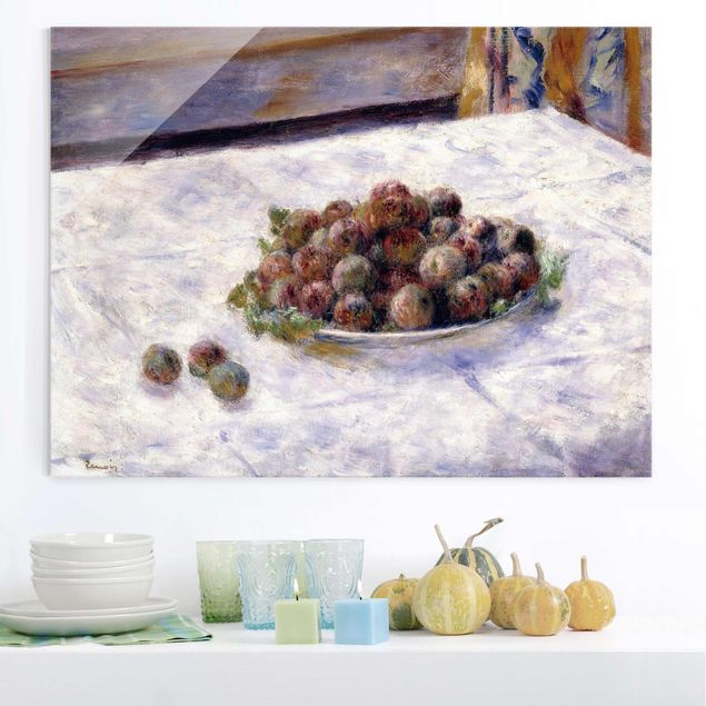 Kök dekoration Auguste Renoir - Still Life, A Plate Of Plums