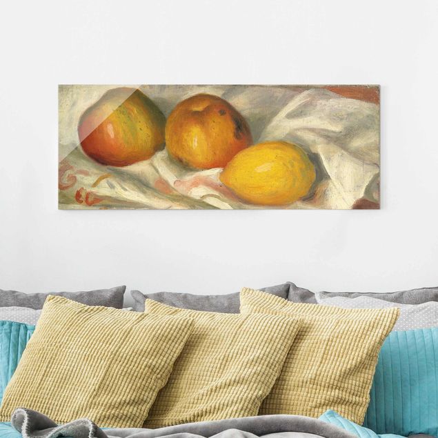 Konststilar Impressionism Auguste Renoir - Two Apples And A Lemon