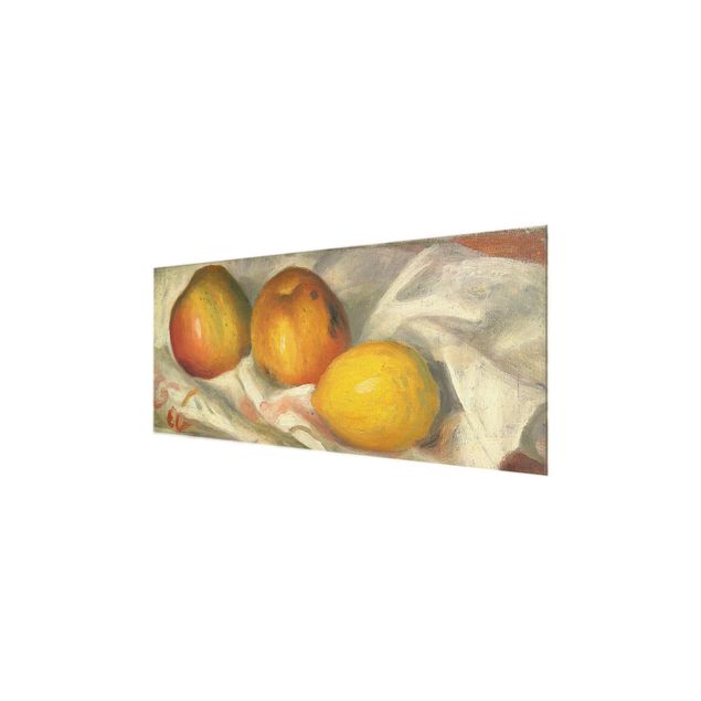 Tavlor modernt Auguste Renoir - Two Apples And A Lemon