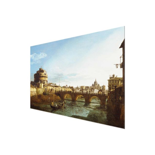 Konststilar Bernardo Bellotto - View of Rome looking West
