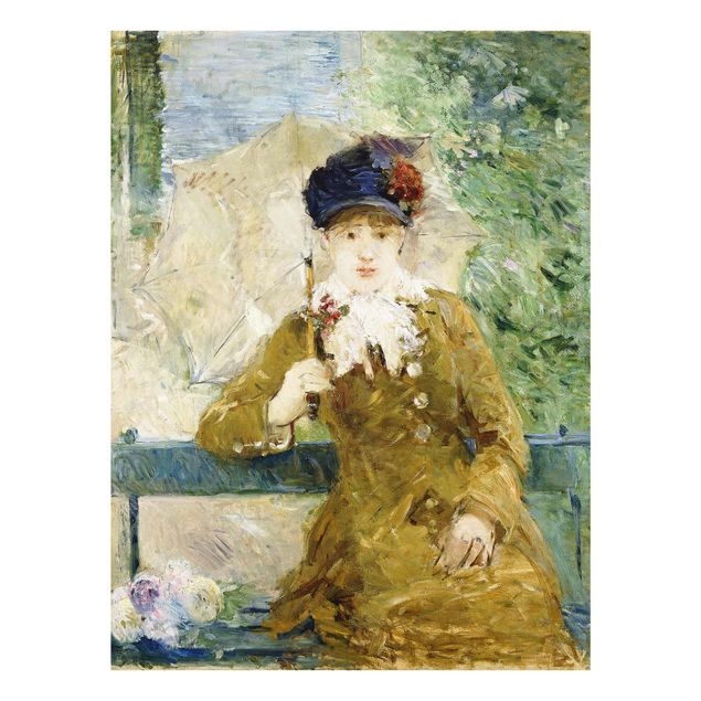 Tavlor porträtt Berthe Morisot - Lady with Parasol