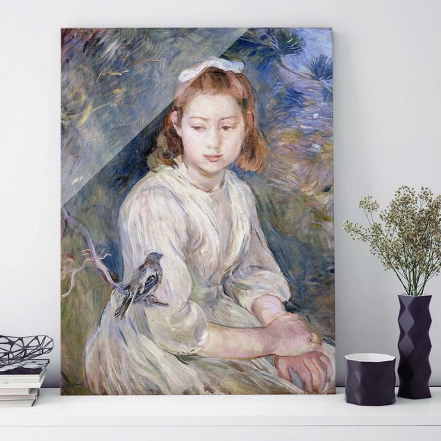 Kök dekoration Berthe Morisot - Young Girl with a Bird