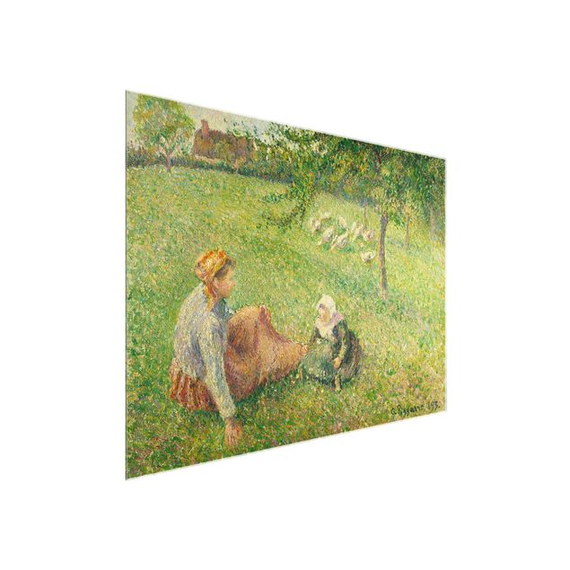 Konststilar Post Impressionism Camille Pissarro - The Geese Pasture