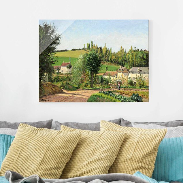 Konststilar Impressionism Camille Pissarro - Hamlet In The SurRolling Hillss Of Pontoise