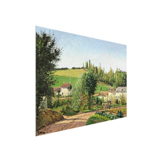 Konststilar Post Impressionism Camille Pissarro - Hamlet In The SurRolling Hillss Of Pontoise