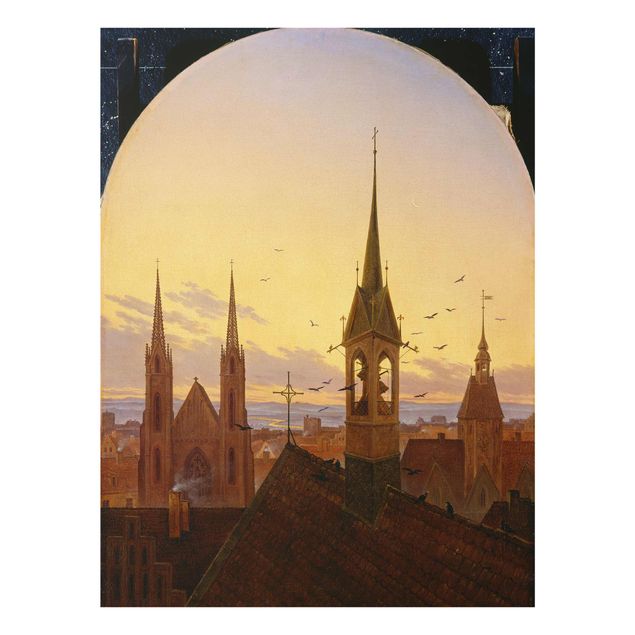 Tavlor arkitektur och skyline Carl Gustav Carus - Early Ringing