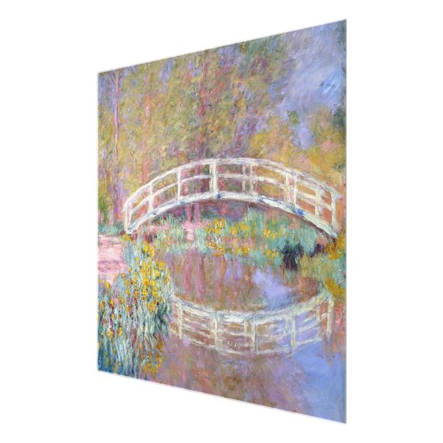 Glastavlor blommor  Claude Monet - Bridge Monet's Garden