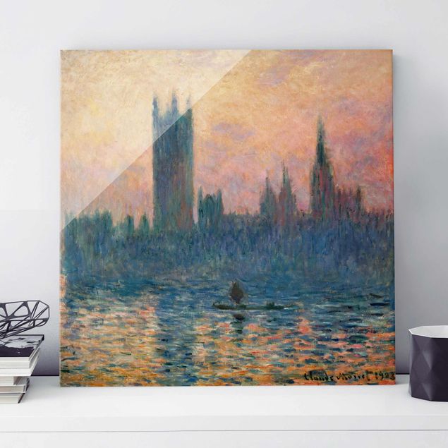 Glastavlor London Claude Monet - London Sunset