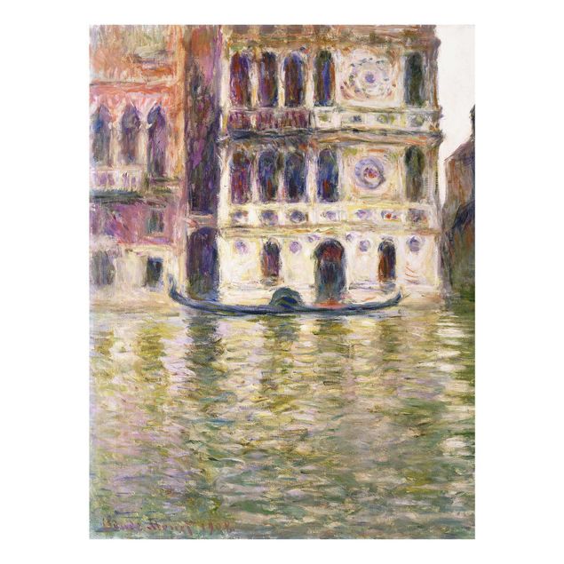 Glastavlor arkitektur och skyline Claude Monet - The Palazzo Dario