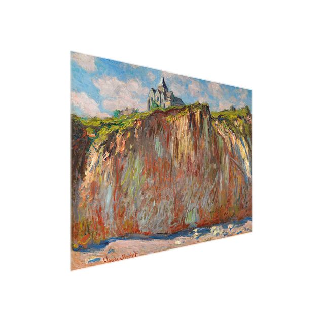 Konststilar Claude Monet - The Church Of Varengeville At Evening Sun