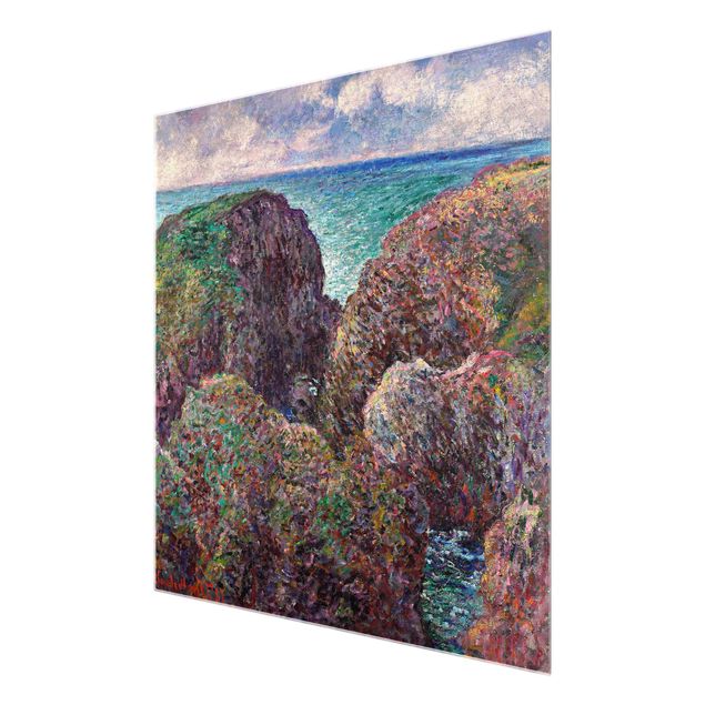 Tavlor stränder Claude Monet - Group of Rocks at Port-Goulphar