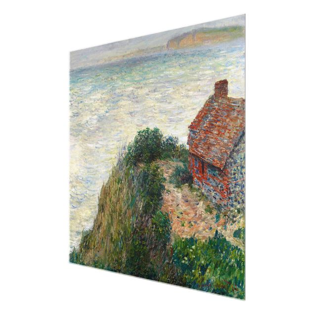 Tavlor landskap Claude Monet - Fisherman's house at Petit Ailly