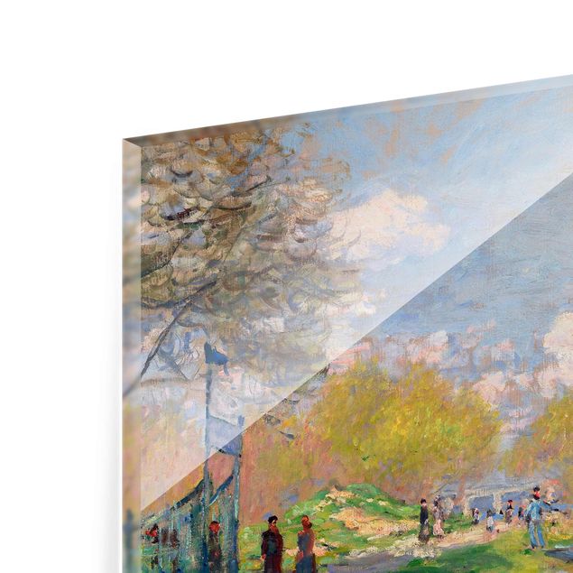 Tavlor konstutskrifter Claude Monet - Spring On The Seine