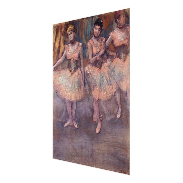 Tavlor konstutskrifter Edgar Degas - Three Dancers before Exercise