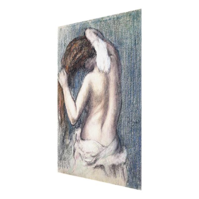 Tavlor naken och erotik Edgar Degas - Woman Wiping