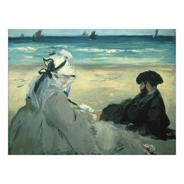 Tavlor konstutskrifter Edouard Manet - On The Beach