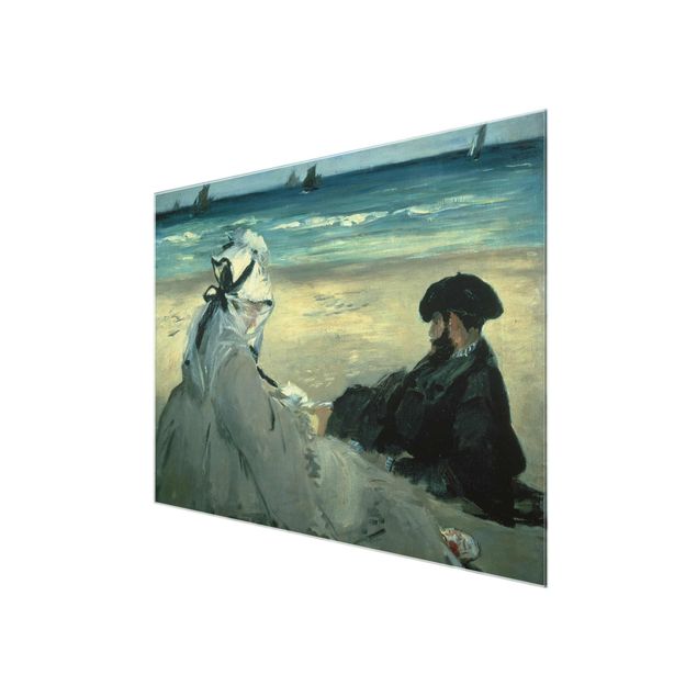 Tavlor porträtt Edouard Manet - On The Beach