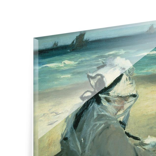 Tavlor modernt Edouard Manet - On The Beach
