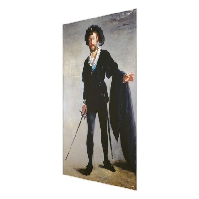 Tavlor porträtt Edouard Manet - Jean-Baptiste Faure in the Role of Hamlet