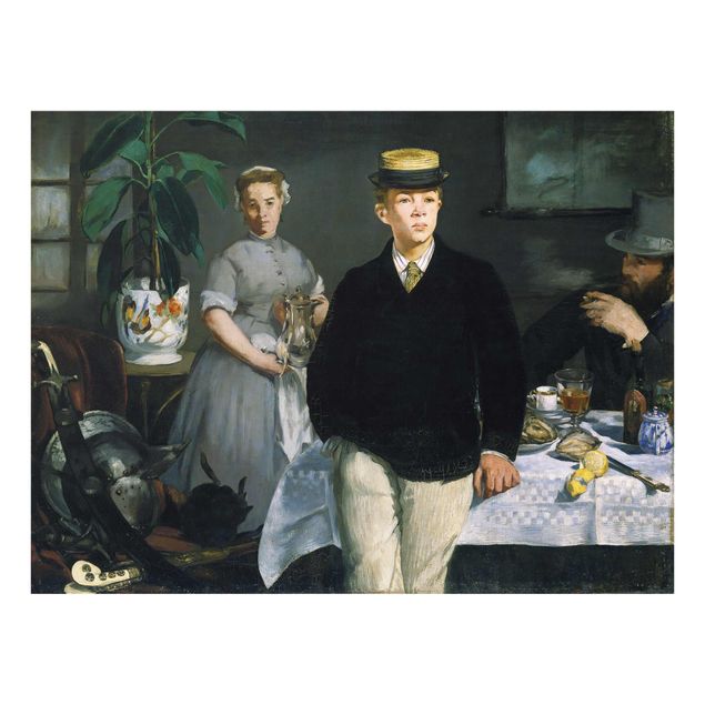 Tavlor konstutskrifter Edouard Manet - Luncheon In The Studio