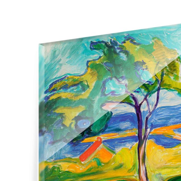 Tavlor stränder Edvard Munch - The Garden In Åsgårdstrand