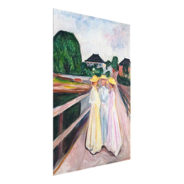 Konstutskrifter Edvard Munch - Three Girls on the Bridge