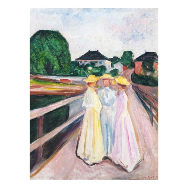 Konststilar Edvard Munch - Three Girls on the Bridge