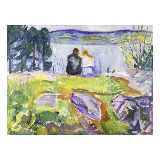 Konststilar Edvard Munch - Spring (Love Couple On The Shore)