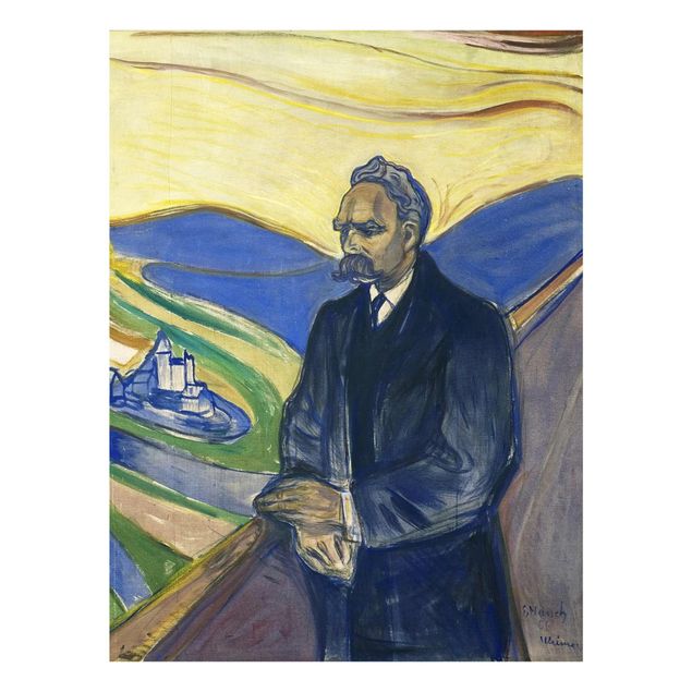 Konststilar Edvard Munch - Portrait of Friedrich Nietzsche
