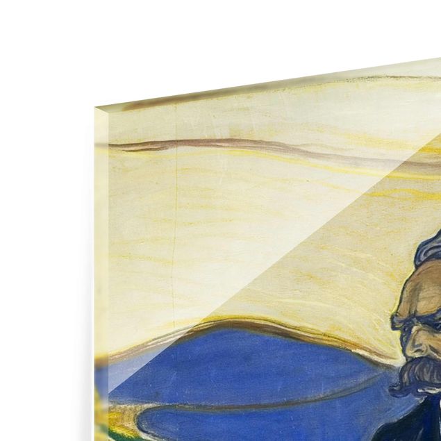 Tavlor porträtt Edvard Munch - Portrait of Friedrich Nietzsche