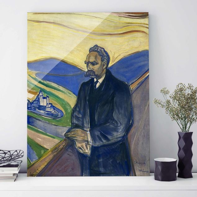 Konststilar Expressionism Edvard Munch - Portrait of Friedrich Nietzsche