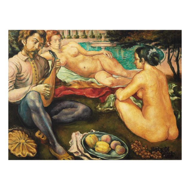 Tavlor naken och erotik Emile Bernard - Court Of Love (Cour D'Amour)