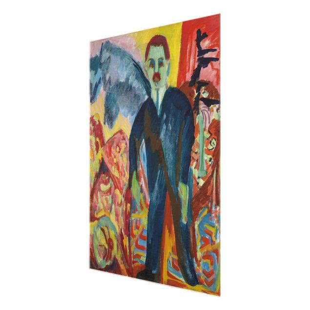 Tavlor abstrakt Ernst Ludwig Kirchner - The Hospital Attendant