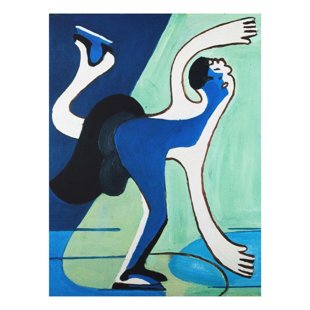 Tavlor porträtt Ernst Ludwig Kirchner - The Ice Skater