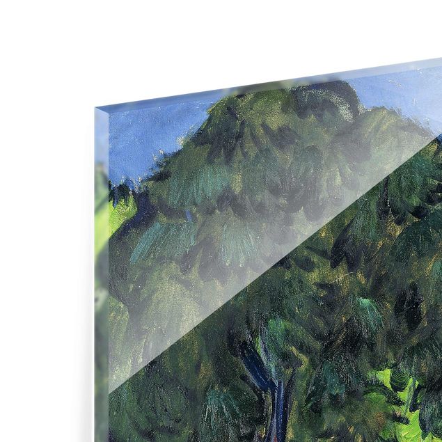 Tavlor konstutskrifter Ernst Ludwig Kirchner - Landscape with Chestnut Tree