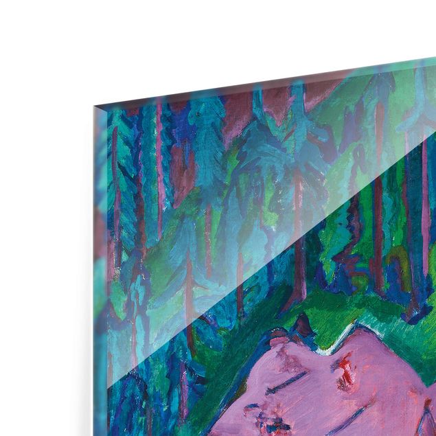 Glastavlor landskap Ernst Ludwig Kirchner - Quarry in the Wild
